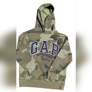 GAP Kids Green Camouflage Hoodie